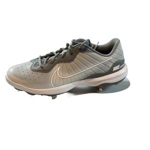 Nike Diamond Baseball Metal Cleats Wolf Gray Low Top Vented DJ6516-012 Size 12